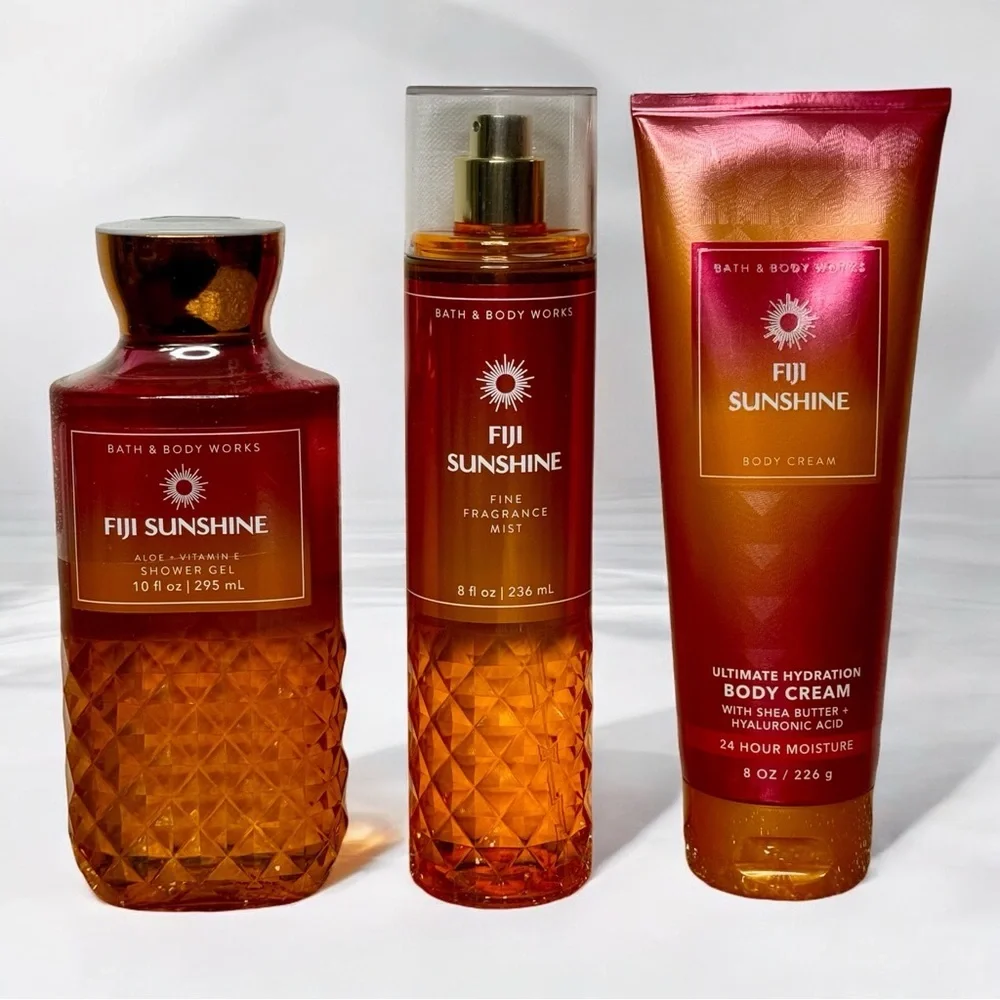 Bath and Body Works Fiji Sunshine Tropical Body Care Gift Set NWT